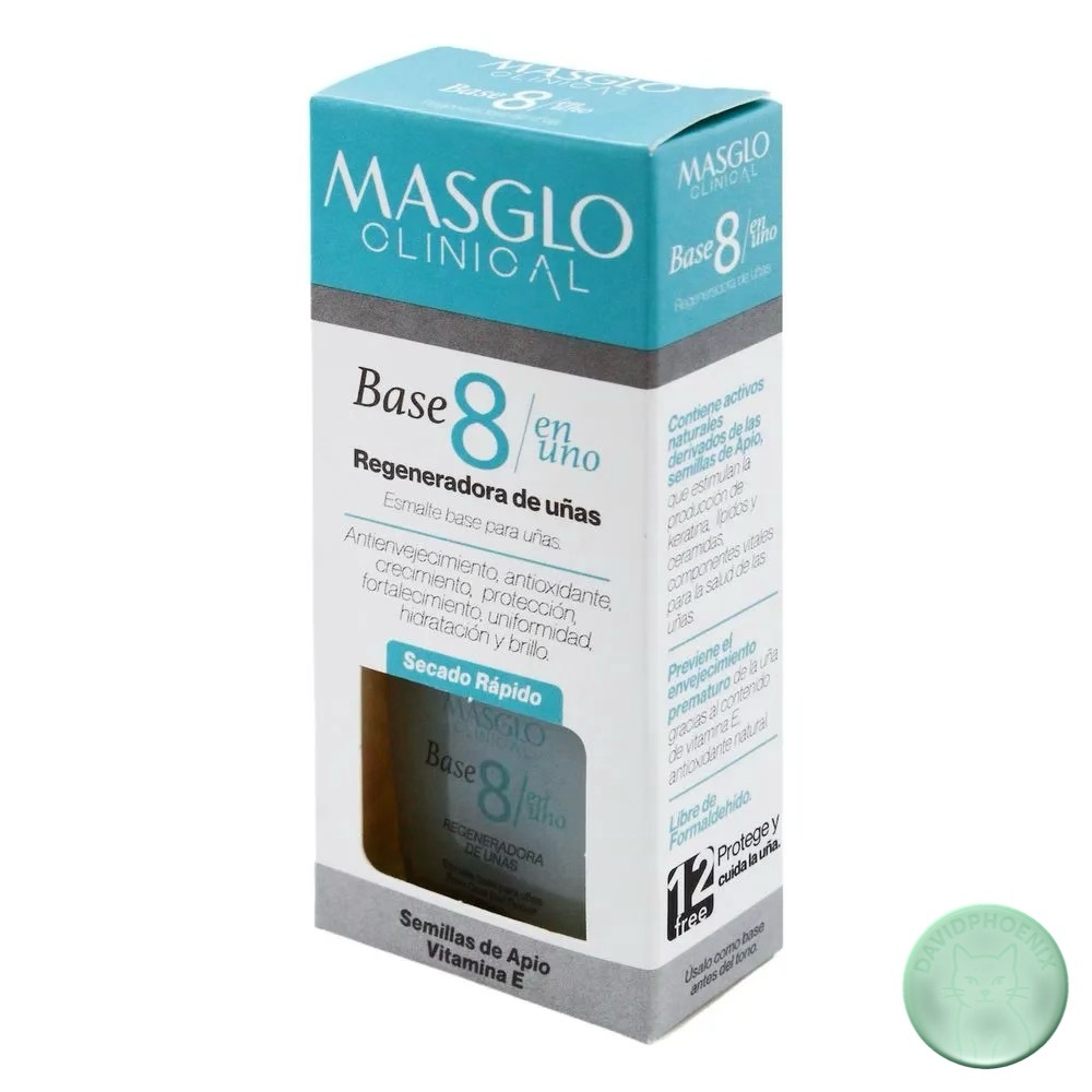 Masglo Clinical Base 8 en 1 – Regeneradora de Uñas- Nail Repair Treatment 13.5ml - Picture 4 of 6
